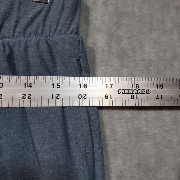 Jockey Pants Women Small Blue Polyester High Waist Drawstring Ankle Slit Pull On - Picture 3 of 9